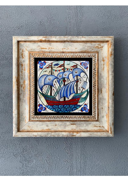 Decor Çerçeveli Taş Duvar Dekoru 20 x 20 cm CDD1-40-260