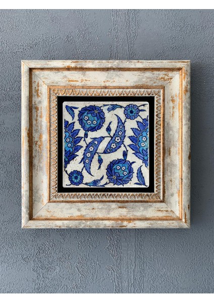 Decor Çerçeveli Taş Duvar Dekoru 20 x 20 cm CDD1-40-220