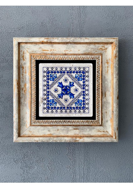 Decor Çerçeveli Taş Duvar Dekoru 20 x 20 cm CDD1-40-232