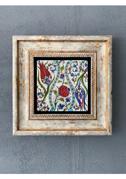 Decor Çerçeveli Taş Duvar Dekoru 20 x 20 cm CDD1-40-272