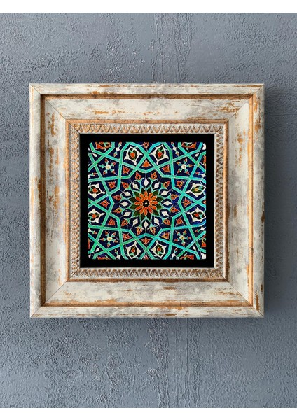 Decor Çerçeveli Taş Duvar Dekoru 20 x 20 cm CDD1-40-455