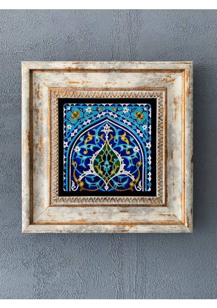 Decor Çerçeveli Taş Duvar Dekoru 20 x 20 cm CDD1-40-284