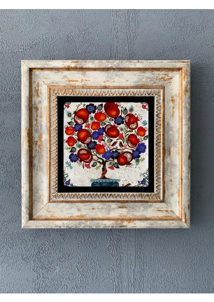 Decor Çerçeveli Taş Duvar Dekoru 20 x 20 cm CDD1-40-471