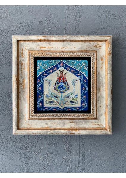 Decor Çerçeveli Taş Duvar Dekoru 20 x 20 cm CDD1-40-308
