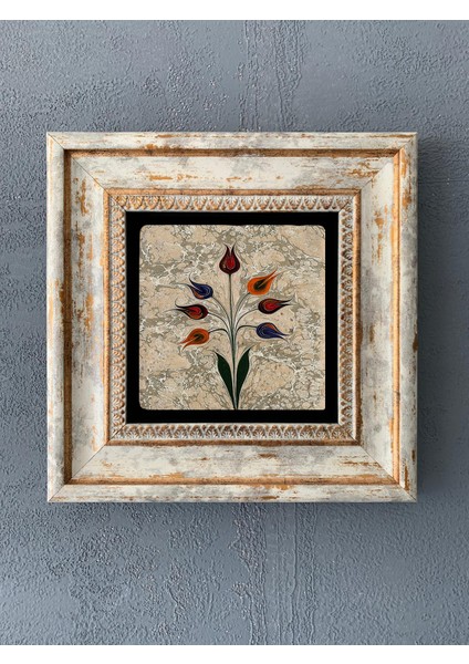 Decor Çerçeveli Taş Duvar Dekoru 20 x 20 cm CDD1-40-493