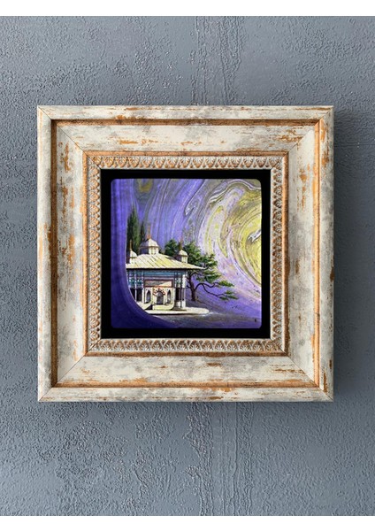 Decor Çerçeveli Taş Duvar Dekoru 20 x 20 cm CDD1-40-520