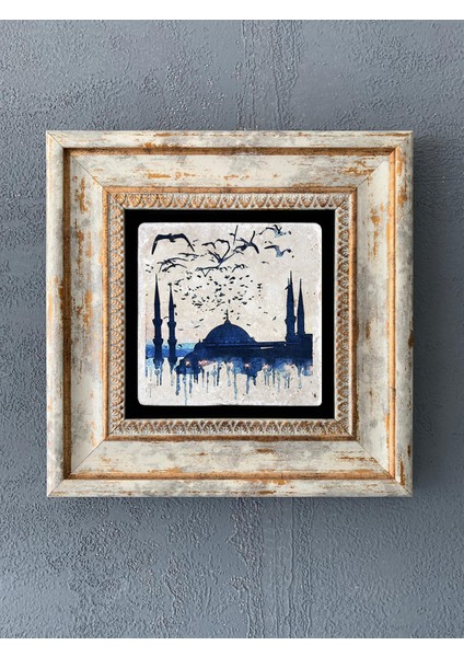Decor Çerçeveli Taş Duvar Dekoru 20 x 20 cm CDD1-40-517