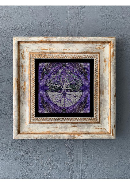 Decor Çerçeveli Taş Duvar Dekoru 20 x 20 cm CDD-40-543