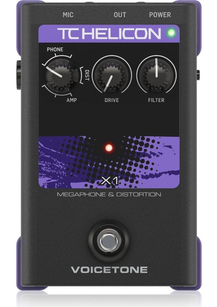 Tc Helicon Voicetone Single X1 Vokal Megafon/distortion Effect Pedalı