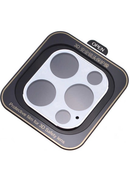 - Apple iPhone 12 Pro Max - Kamera Koruyucu - Beyaz - T15913