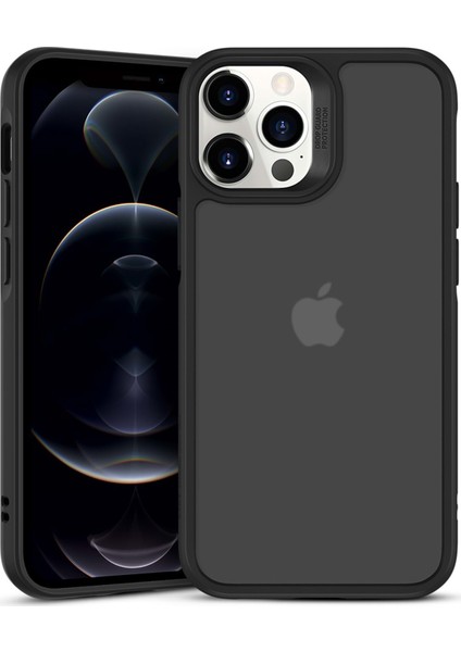 Apple iPhone 12 Pro Max Kılıf Ice Shield Siyah