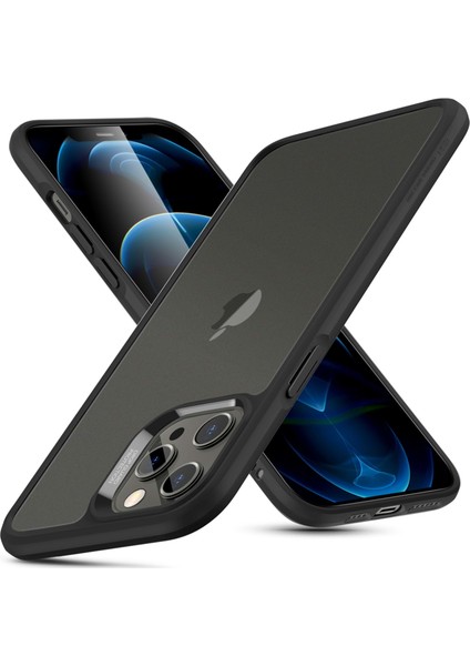 Apple iPhone 12 Pro Max Kılıf Ice Shield Siyah modelleri