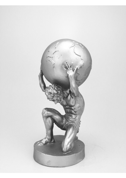 Diz Üstünde Atlas Biblo Dekoratif Hediyelik Obje