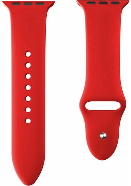 Apple Watch Uyumlu Se 40MM Silikon Kordon 40 mm Kayış Kırmızı