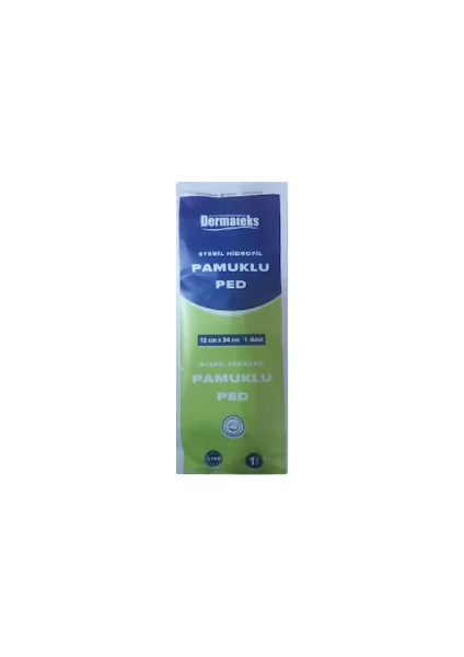 Steril Hidrofil Pamuklu Ped 12 x 24 cm 40 Adet