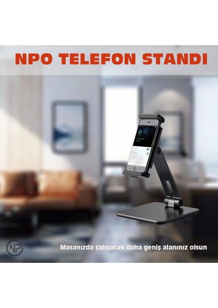 Npo STD20116G 360°AYARLANABILIR 4"-13" Tablet ve Telefon Tutucu Stand