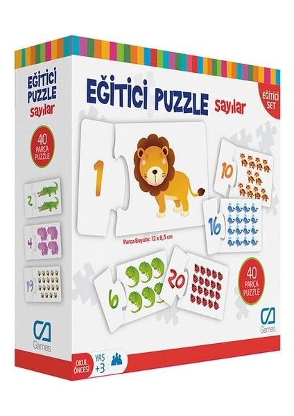 5031 Eğitici Puzzle Sayılar 40 Parça