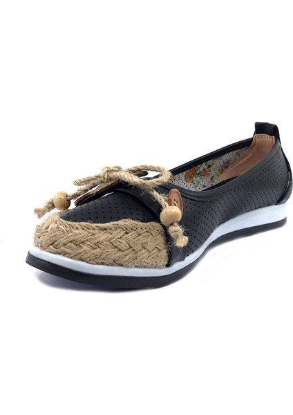 Ayakkabımood White Line Siyah Rahat Günlük Bayan Babet fiyatları