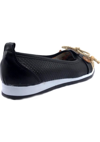 Ayakkabımood White Line Siyah Rahat Günlük Bayan Babet fırsatları