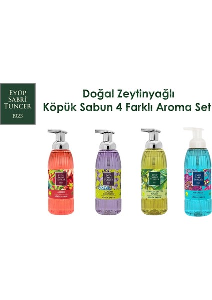 Eyüp Sabri Tuncer Köpük Sabun 500ML x 4 Aroma Set