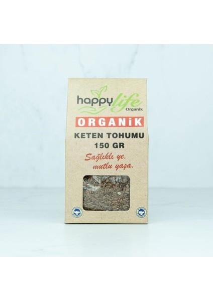 Happy Lıfe Organık Keten Tohumu 150 gr