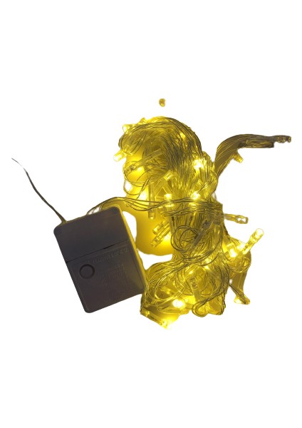 Yılbaşı LED Işık Günışığı Şeffaf Kablo 9m