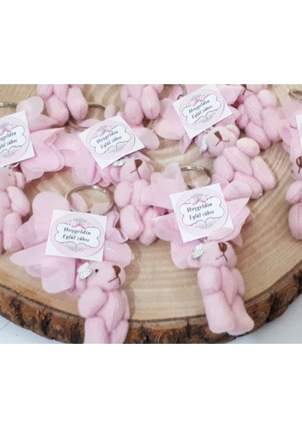 30 Adet Pembe Ayıcık Anahtarlık Bebek Şekeri fiyatları