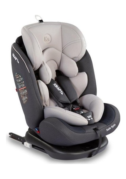 Safe Spin Oto Koltuğu 0-36 kg Light Grİ