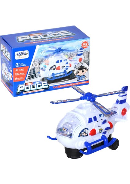 777-27 Işıklı Polis Helikopteri