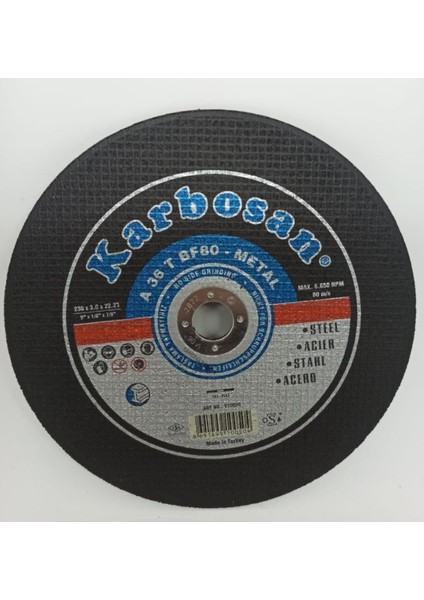 Nk Metal Kesici 230 x 3.0 x 22.23 mm 910050