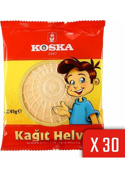 45 gr Kağıt Helva 30 Paket