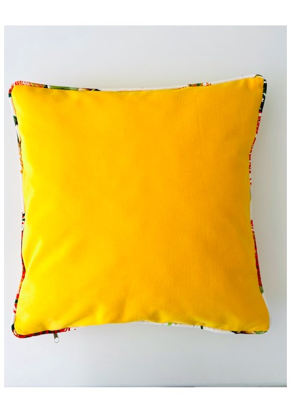 Summer Yellow Pamuk Keten Yastık Kırlent