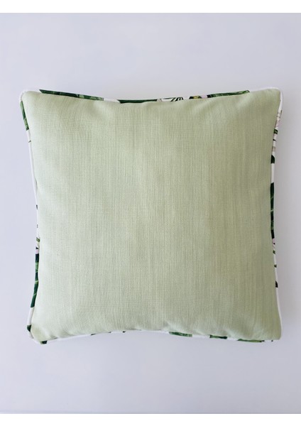 Summer Green Pamuk Keten Yastık Kırlent