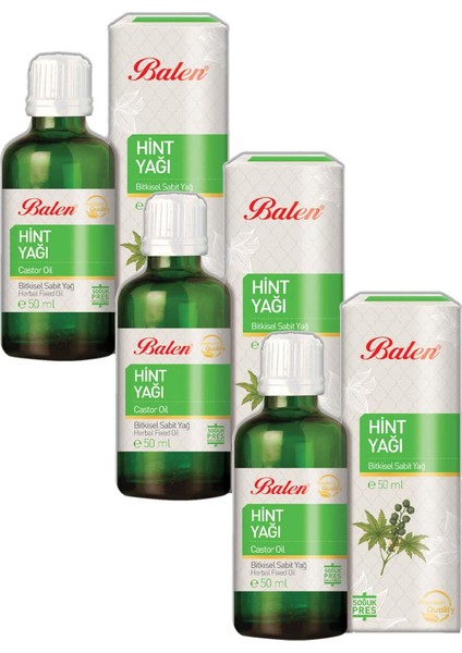 Hint Yağı Soğuk Pres 50 ml x 3