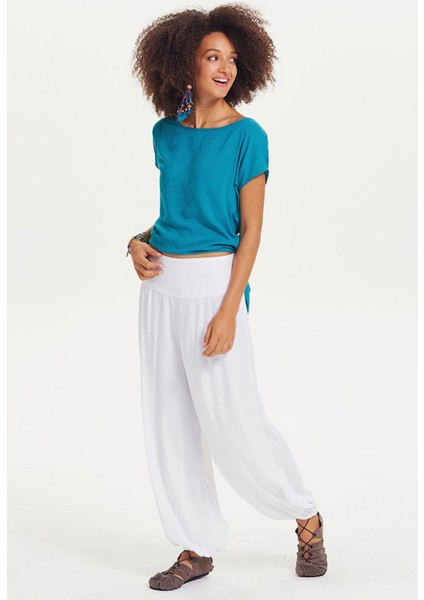 Beli Lastikli Salaş Şalvar Pantolon