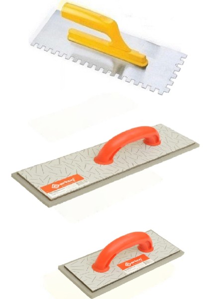 Seramik Mala + Derz Mala Uzun + Derz Mala Kısa Set