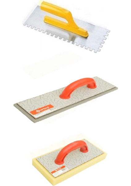 Seramik Mala + Derz Mala Uzun + Süngerli Mala Set