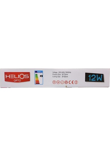 Helıos  12W Sıva Altı Yuvarlak LED Panel 30-1200 (Beyaz Işık)