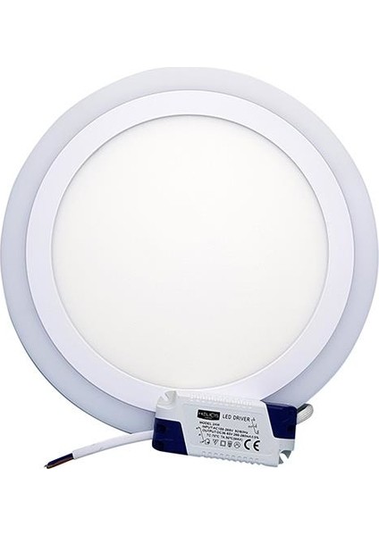 Helıos 18W+6W Sıva Üstü Renkli LED Panel 35-7186 (Beyaz+Mavi)