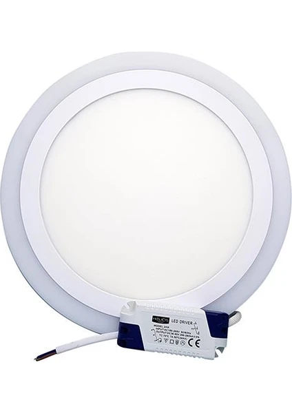 Helıos  18W+6W Sıva Üstü Renkli LED Panel 35-7186 (Beyaz+Mavi)