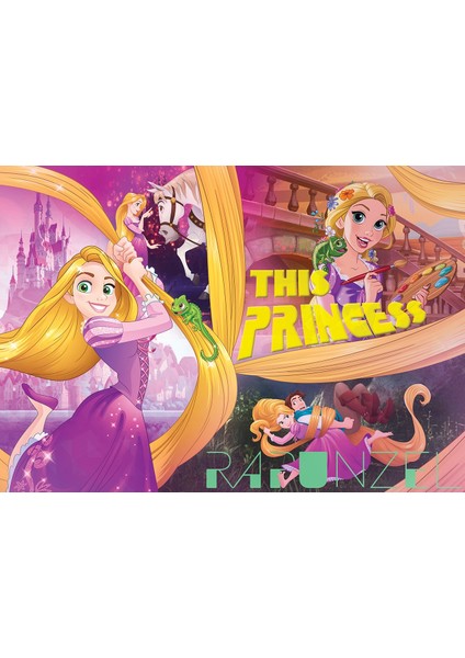 Disney Rapunzel Tangled Lisanslı Kutulu Puzzleyapboz 100 Parça