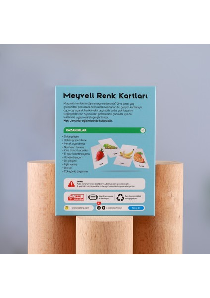 Meyveli Renk Kartları - Oyun Destekli Çocuk Gelişim Kartları