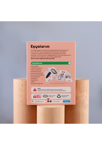 Eşyalarım - Oyun Destekli Çocuk Gelişim Kartları fiyatları