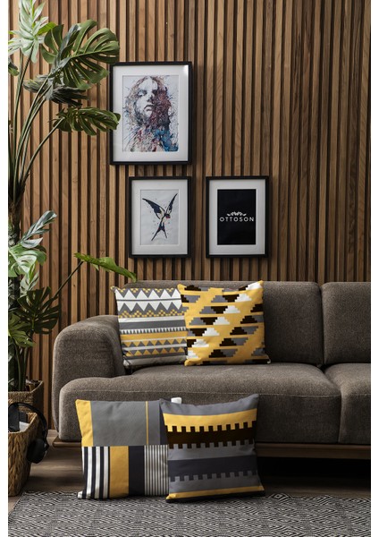 4'lü Özel Tasarım Dekoratif Kırlent Kılıfı modelleri