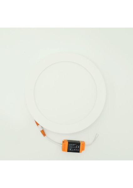 Yuvarlak Sıva Üstü 20 Watt LED Panel Armatür Trafolu Beyaz Gün