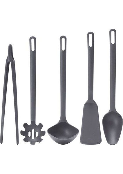 5'li Gri Mutfak Gereçleri Seti