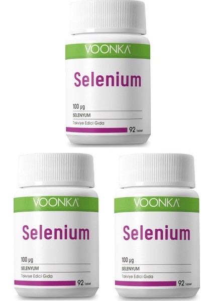 Selenyum Takviyesi 92 Tablet X3 Adet