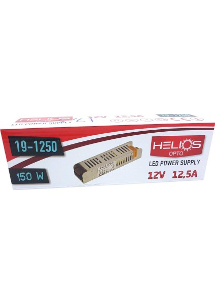 Helıos 12,5A Slim LED Trafosu (150W) 12V 19-1250