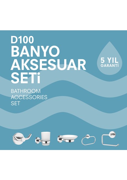 D100 Banyo Aksesuar Seti fiyatları