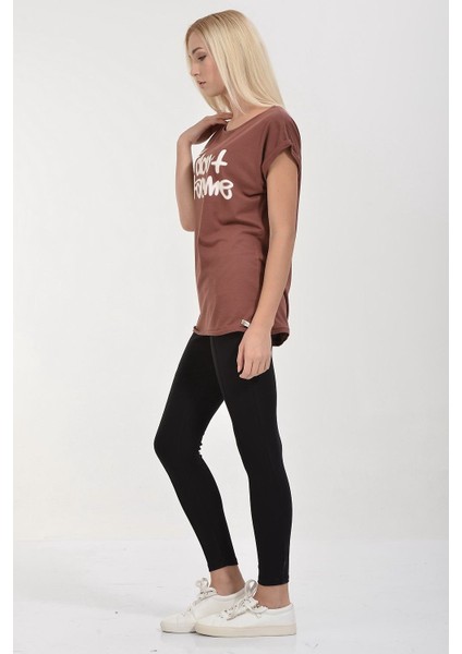 #don't Tag Me Baskılı Kısa Kol T-Shirt - Kızıl Kızıl - L fırsatları